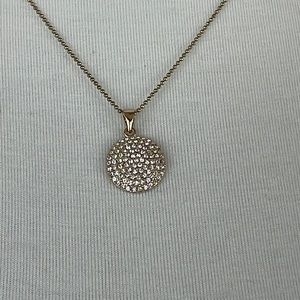 Talbots Rhinestone/Gold Necklace